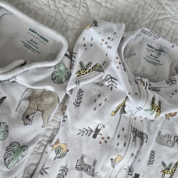Aden + Anais Zippered Easy Wrap and Snug Swaddle 0-3 Months - Picture 6 of 8
